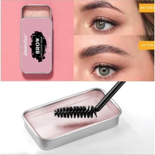 1PC 3D Fluffy Feathery Eyebrow Gel Waterproof Soap Brow Makeup Kit Lasting Eyebrow Gel Women Eyebrow Tint Pomade Cosmetics TSLM2
