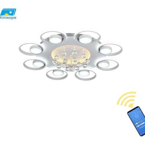 2020 Modern Minimalist New Living Room Wrought Iron Silicone Atmospheric Household Crystal Led Creative Bedroom Ceiling Lamp