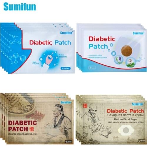 4 Type of Sumifun 6pcs/bag diabetic patch Stabilizes Blood Sugar Balance Glucose Content Natural Herbs Diabetes Plaster
