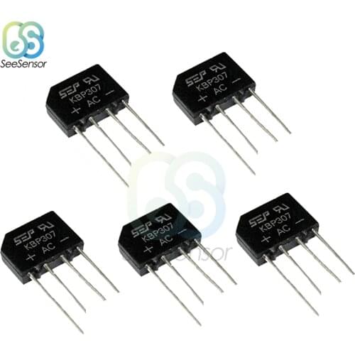 5Pcs/lot 3A 700V KBP307 Diode Bridge Rectifier KBP 307 Power Diode Electronic Components