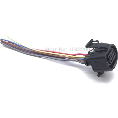 8 Pins Throttle Body Position Sensor Connector Pigtail Plug For Audi Volkswagen VW A4 OE# 3A0973714 / 3A0973734