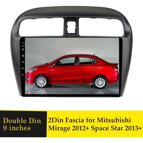 9inch Car Radio Fascia Stereo DVD Multimedia Player Frame For Mitsubishi Mirage 2012+ Space Star 2013+ GPS Navi Navigation Bezel