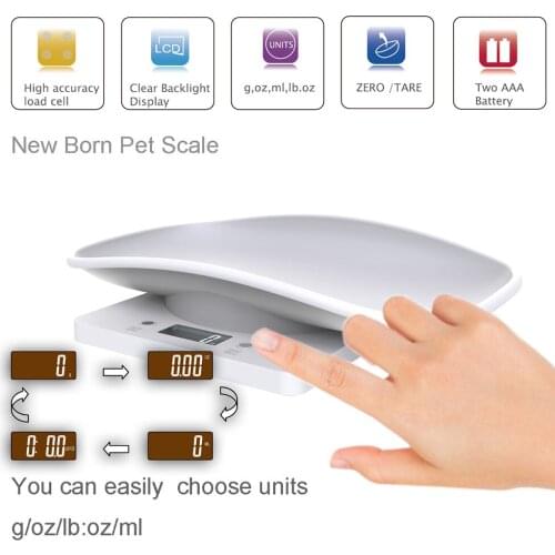 Friut Weighing Measuring Digital Scale LCD Display Electronic Curved Surface Tray Design Precision Kitchen Baking Tool
