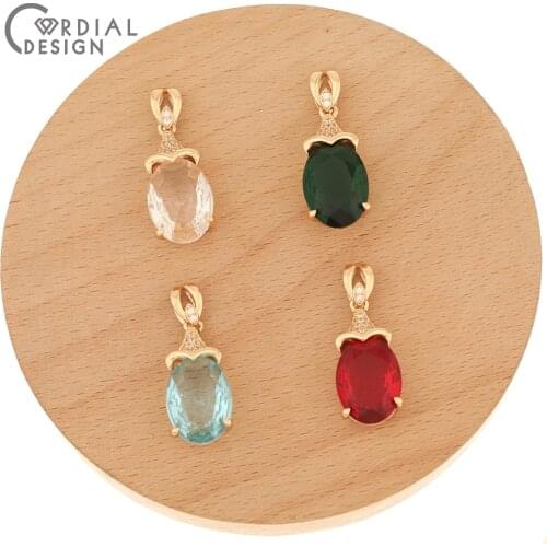 Cordial Design 30Pcs 12*31MM Jewelry Accessories/Crystal Pendant/Hand Made/DIY Earrings Making/Jewelry Findings & Components