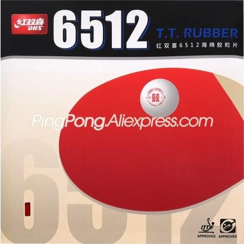 2020 New DHS 6512 Classic Table Tennis Rubber (Allround Type) Original DHS 6512 Ping Pong Sponge