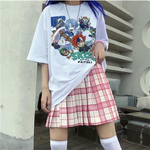 Janpanese Anime sk8 the infinity t shirt for Women egirl Kpop Kawaii Cute Harajuku y2k tops Japan oversized femme reki miya girl