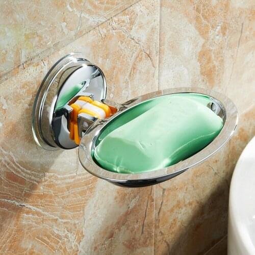 Powerful suction cup soap holder bathroom toilet soap box creative drain soap box shelf soap tray storage
