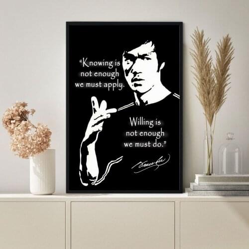 Bruce Lee Knowing Poster Canvas Print Wall Painting Home Decoration ( No Frame )