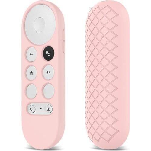 Non-slip Soft Silicone Case Remote Control Protective Cover Shell for-Google Chromecast TV 2020 Voice Remote Control