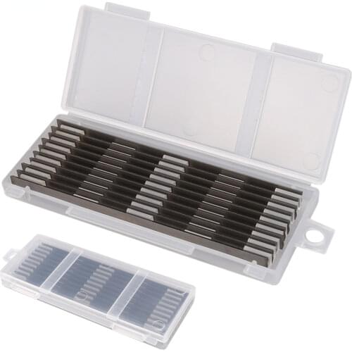 10PCS 82mm Woodworking Carbide Planer Blades Portable HSS Hand Planer Knife For Wood Machinery Parts Cutting Soft Tools