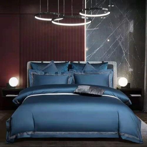 1200TC Egyptian Cotton Duvet Cover King Queen size 4Pcs Soft Bedding Fitted Bed Sheet Pillowcase Luxury Bed Linen