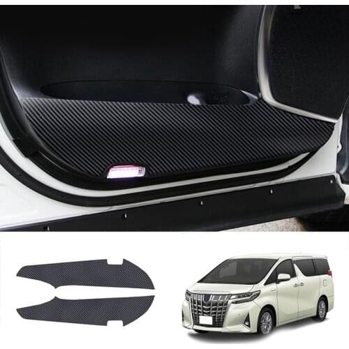 Car Door Anti-Kick Mat Anti-Scratch Door Mat Car Door Anti-Kick Protective Cover for Toyota Alphard 2015 - 2020