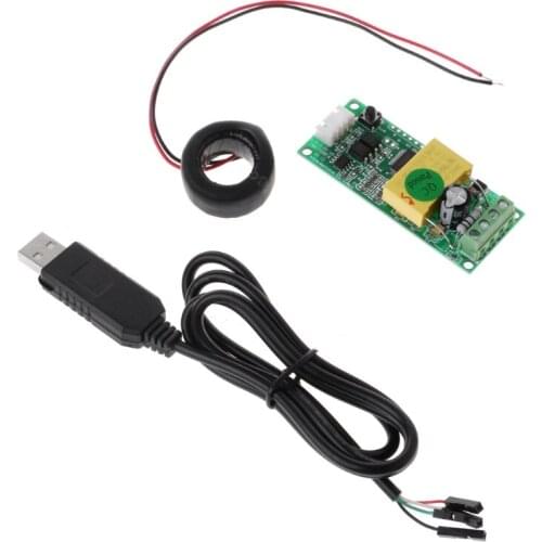 PZEM-004T Current Voltage Power Energy Module AC 80-260V 100A w CT USB Adapter #RW1209