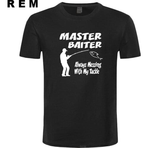 Master Baiter Funny Fishing T shirt Rude Mens T Shirt More Size and Colors