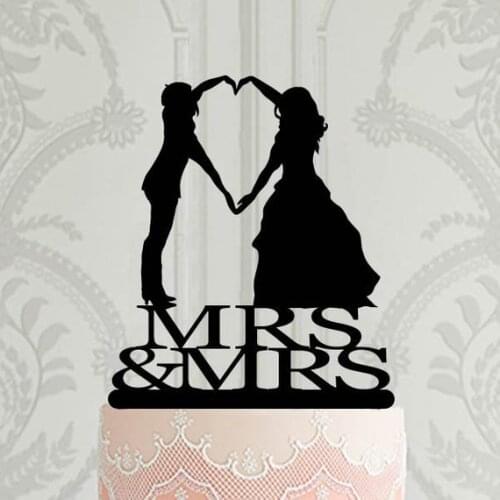 Same Sex Wedding Cake Topper, Lesbian Weding , Cake Decoration