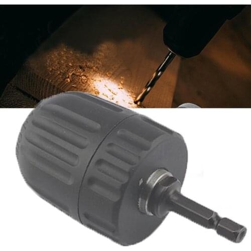 High Speed Steel Hex Shank Drill Chuck Ratchet Wrench Screwdriver Impact Electric Thrust J5Z4 Torque Drill Converter L2X9