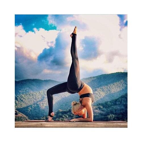 2017 ABC Women Casual Trouser Mesh Workout Skinny Elastic Pants Leisure Outfits