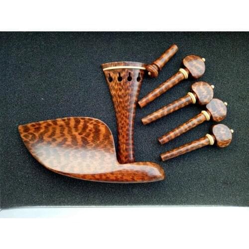 1set of High grade snakewood violin fittings 4/4,Musical instrument part