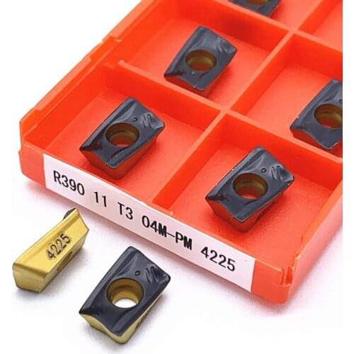 10PCS R390 11T304M-PM 1030/1025/4225 Milling tools Face milling turning tools Lathe cutter Tool turning insert