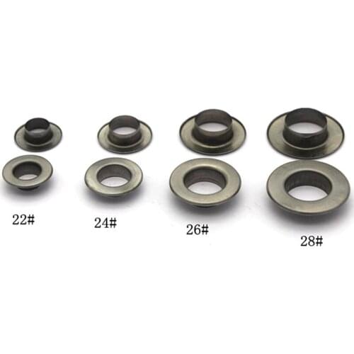 1000pcs inner 8mm / 10mm / 12mm Flat Eyelets Grommet