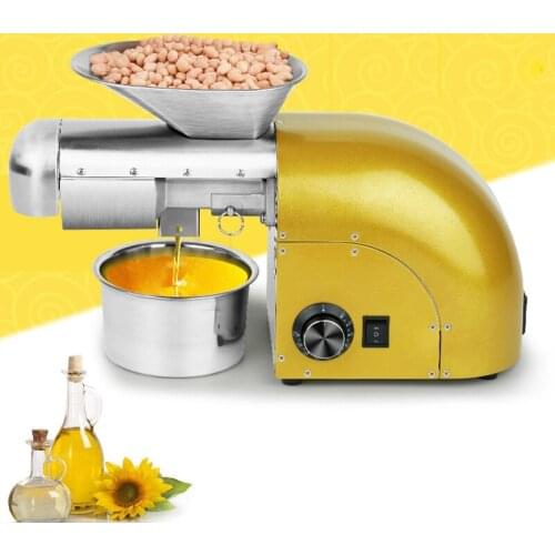 1800W Oil Press Machine Automatic Organic Oil Expeller Hot and Cold Oil Extractor for Peanut Canola Sesame Sunflower