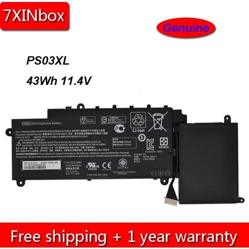 7XINbox 43Wh 11.4V Genu PS03XL Laptop Battery For HP Pavilion X360 310 G1 HSTNN-DB6R TPN-C115 787088-241 787088-221 787520-005
