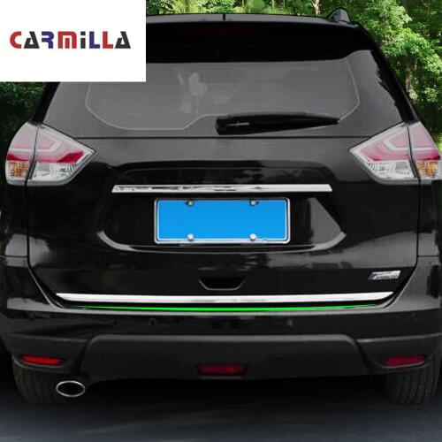 ABS Chrome Rear Trunk Tailgate Door Lid Cover Trim Handle Molding for Nissan X-Trail Xtrail Rogue T32 2014 - 2020 Accessories