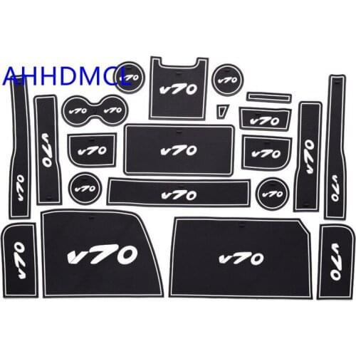 AHHDMCL Car Door Groove Mat Gate Slot Cup Armrest Storage Pad Mat For Haima V70