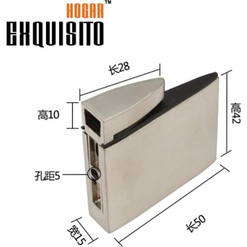 Cabinet Hardware Fitting Alloy Glass Folder Clamps Folder Clip Adjustable Laminates Folder Stents Glass F Clip EH828