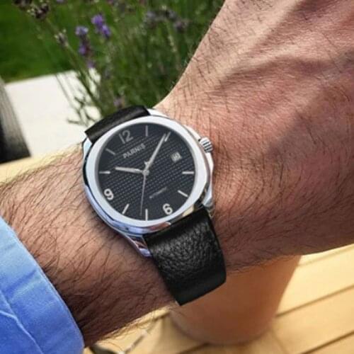 Parnis Automatic Watch Minimalist Watch Men Wrist Watch Sapphire Crystal Mechanical Watches-PA01