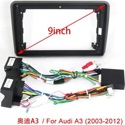 Tomostrong 9 inch Car Fascia Navigation Fascias Dash Frame for Audi A3 (2003-2012)/A4/A6 (1997-2004)/TT (2006-2012)