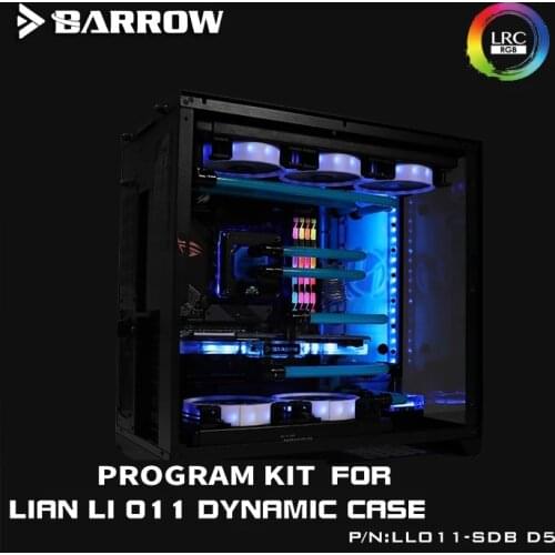 Barrow Lianli PC-O11 dynamic chassis kit, CPU/GPU block with water circuit board, dual radiators, water cooling system