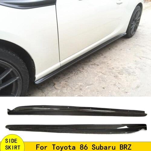 For Subaru BRZ Toyota FT86 GT86 Carbon Fiber Side Skirt Body Kit Door Side Splitters 2013 2014 2015 2016 2017 2018 2019 2020