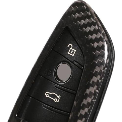 For BMW 3 5 Series X1 X2 X3 X4 X5 X6 G20 G30 G01 G02 G05 G06 blade key cover package real carbon fiber key shell Car Accessories