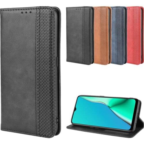 Luxury Retro Slim Leather Flip Cover for Oppo A5 2020 A9 2020 A11 A11x Case Wallet Card Stand Magnetic Book Cover Phone Cases