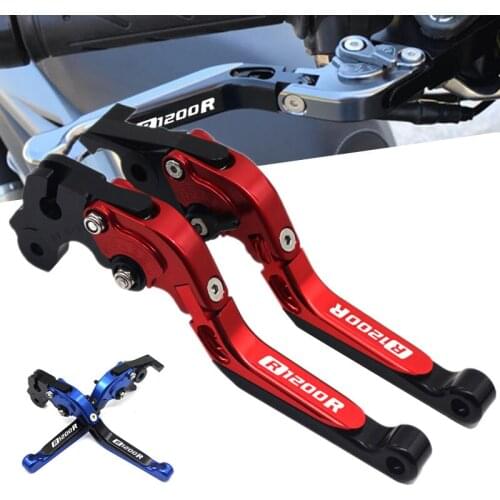For BMW R1200R R 1200R r1200r 2006-2014 One Pair Motorcycle Accessories CNC Aluminum Adjustable Brake Clutch Levers With LOGO