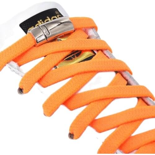 New Elastic Shoelaces Locking Flat No Tie Shoelace Kinds of Shoes Accessories Lazy Laces Magnetic Quick Metal Suitable for All