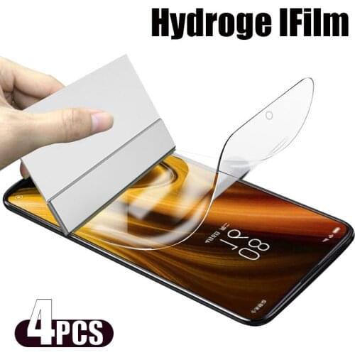 4Pcs Hydrogel Film For Redmi 9 8 9T 9C 9A 9AT 8A Curved Protective Film For Redmi K40 Pro Screen Protector