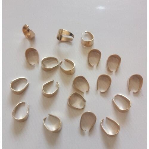 Hot 500pcs 9mm /11mm Plated Pendant Necklace Buckle Clasp Connectors For Cameo Tray Jewelry Findings Accessories For Diy