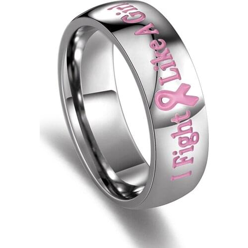 Hainon Pink Love rings for women Stainless Steel AAA Quality Party Engagement Rings Finger Jewelry New Fashion