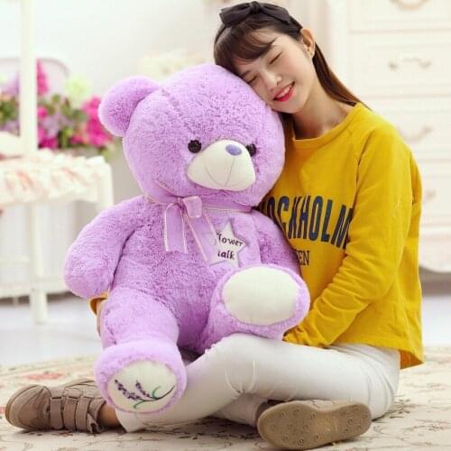 60/80/100cm New Lovely High Quality Teddy Bear with Scarf Stuffed Animals Bear Plush Toys Hug Doll Kids Girl Birthday Gift