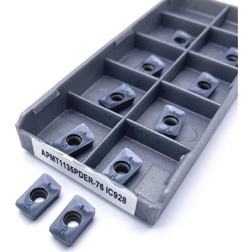 10Pcs APMT1135 PDER 76 IC928 APMT 1135 Carbide Insert Turning Tool CNC Slot Cutting Milling Cutter