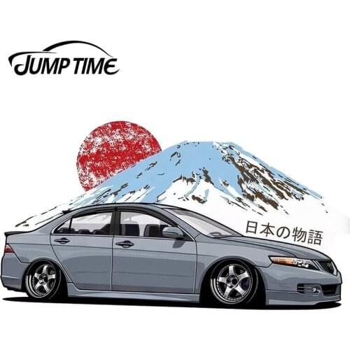 JumpTime 13cm x 7.1cm For Japanese Story JDM Vinyl Sticker Funny Car Window Bumper Decal Waterproof Car Sticker Accessories