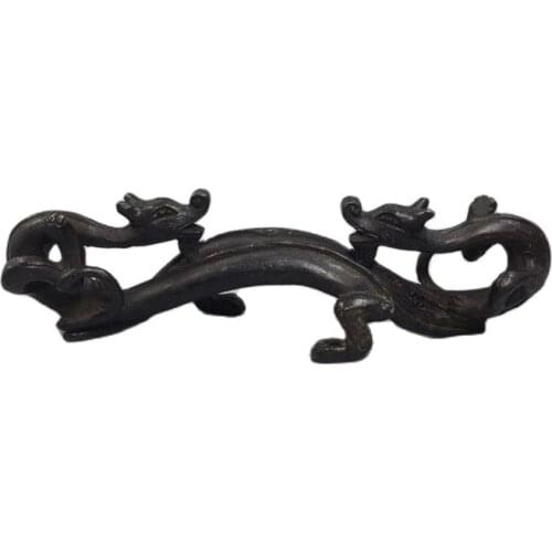 Chinese Old Copper Collection Pure Copper Black pen holder