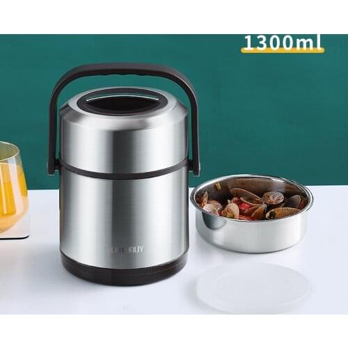 Multi Layer Lunch Box Work Portable Keep Warm Eco Friendly Healthy Lunch Box Stainless Steel Bolsa Almuerzo Food Storage DG50LB