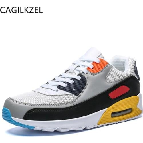 CAGILKZEL 2020 Spring Men Sneakers Flats Casual Shoes Breathable Mesh Comfortable Training Shoes Men Outdoor Walking Footwear