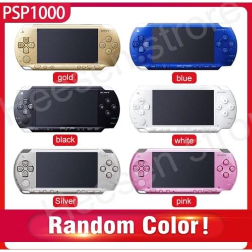 Original PSP refurbished PSP for Sony PSP 1000 game console 16 32GB 64GB 128GB memory card Color shipped randomly