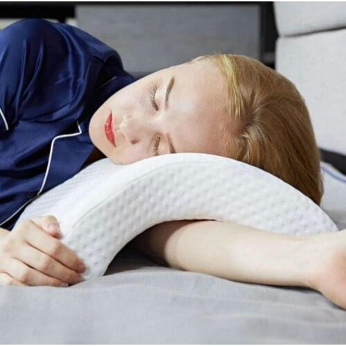 Arch Lovers Pillow Space Cotton Memory Pillow Ice Silk Anti-hemp Long-sleeping Memory Foam Pillow Cervical Arm Pillow F8139