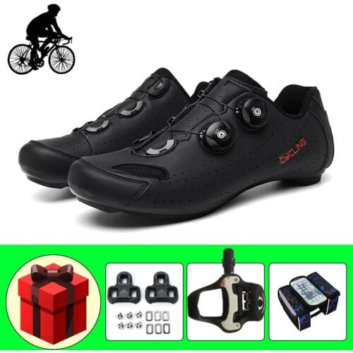 Professional Road Cycling Shoes Add Pedals Self-locking Sapatilha Ciclismo Bicicleta Triatlon Unisex Bicycle Riding Sneakers