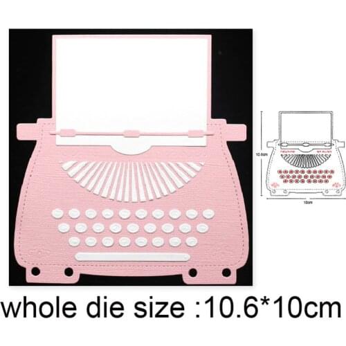 Craft dies Code Word Machine typewriter Metal Cutting Dies Stencils Dies DIY Scrapbooking dies Album Paper Cards Embossing Dies